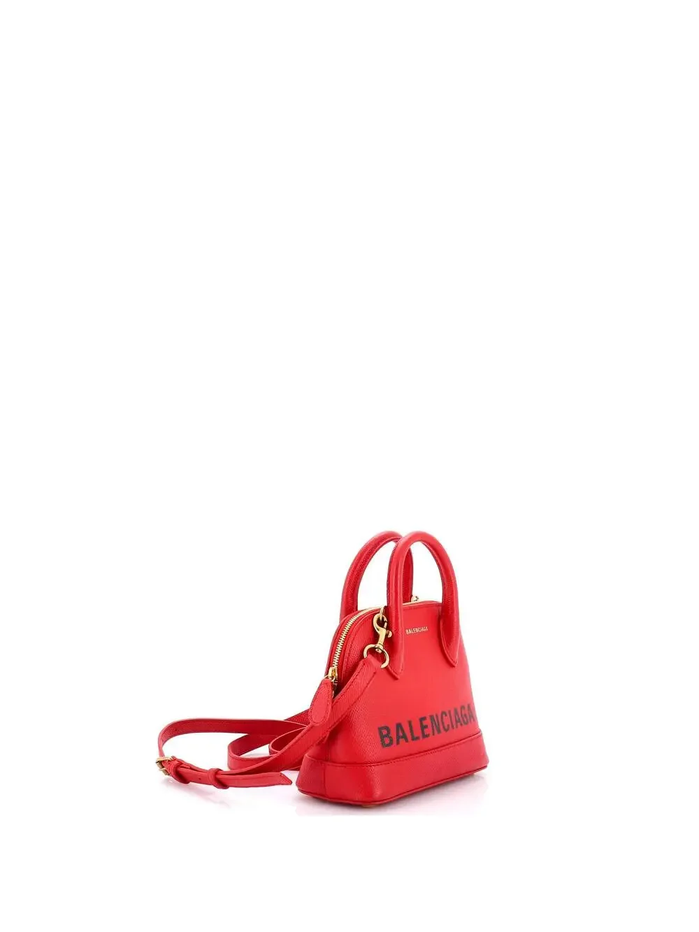 Balenciaga Logo Ville Bag Leather Xxs #254883B97B - Picture 2 of 6